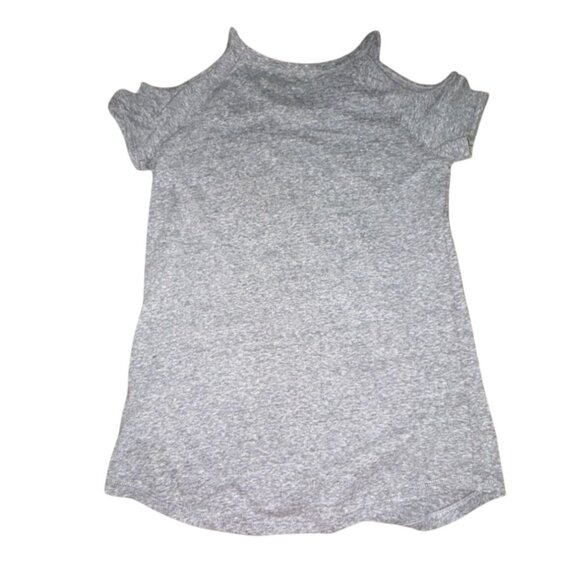 Epic Threads Girls Cold Shoulder Graphic T-Shirt-Gray-Size Large-NWT - Picture 5 of 5